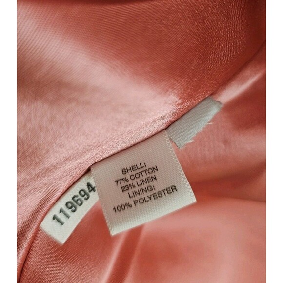 Ann Taylor Womens Size 8P Pink Tweed Double-Breasted Blazer Jacket Petite - Picture 7 of 8